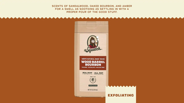 14 oz Wood Barrel Bourbon Body Wash