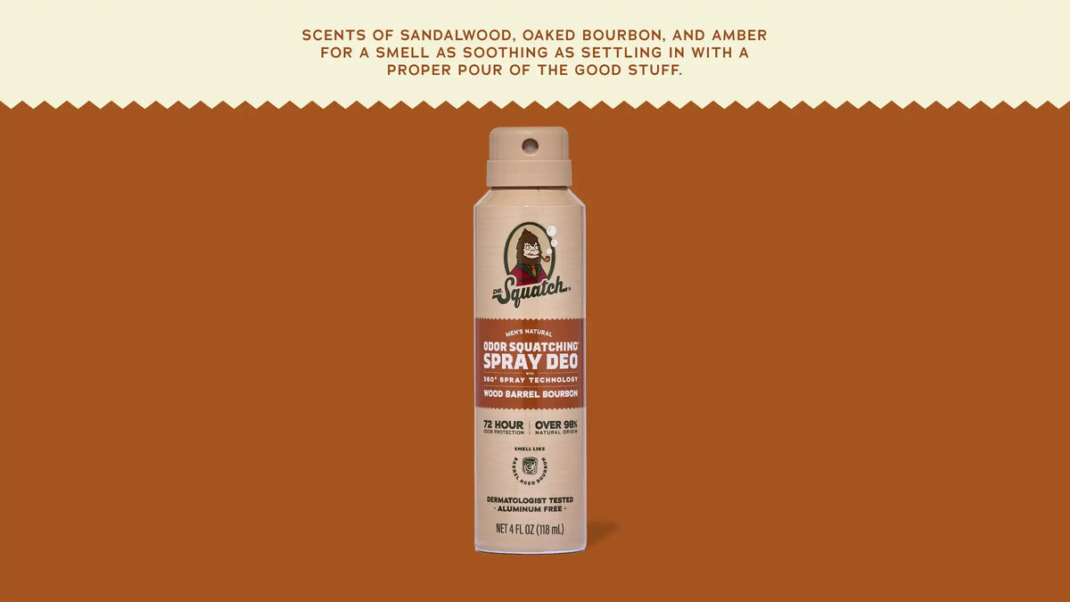 Wood Barrel Bourbon Spray Deodorant