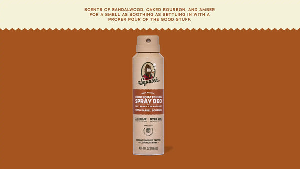 Wood Barrel Bourbon Spray Deodorant