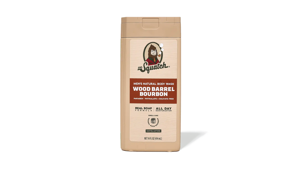 14 oz Wood Barrel Bourbon Exfoliating Body Wash